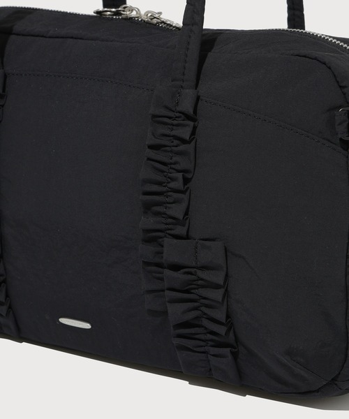 COVERNAT（カバーナット）の「WOMEN FRILL SQUARE SHOULDER BAG（ショルダーバッグ・レディース・ブラック/ライトグレー・FREE）」の12枚目の写真