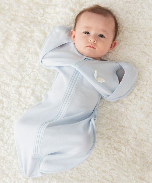 BRANSHES（ブランシェス）の「【ベビー】天使の羽のスワドル（その他ベビー用品・キッズ・ベージュ/ブルー・FREE）」の15枚目の写真