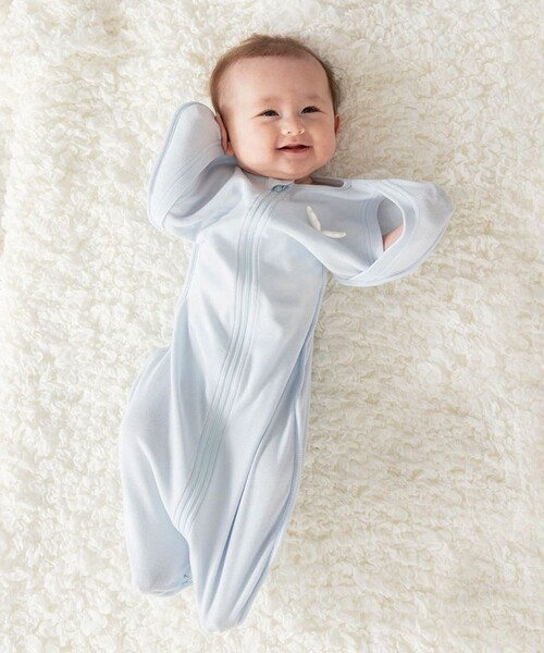 BRANSHES（ブランシェス）の「【ベビー】天使の羽のスワドル（その他ベビー用品・キッズ・ベージュ/ブルー・FREE）」の16枚目の写真