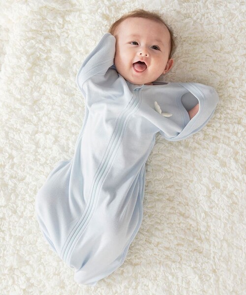 BRANSHES（ブランシェス）の「【ベビー】天使の羽のスワドル（その他ベビー用品・キッズ・ベージュ/ブルー・FREE）」の17枚目の写真