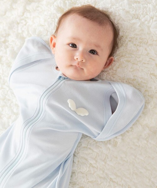BRANSHES（ブランシェス）の「【ベビー】天使の羽のスワドル（その他ベビー用品・キッズ・ベージュ/ブルー・FREE）」の19枚目の写真