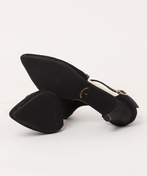 Parade(パレード)の「【美脚】ポインテッドトゥ クロスストラップパンプス 61118(パンプス・レディース・ブラック/シルバー・S/M/L/LL)」の4枚目の写真