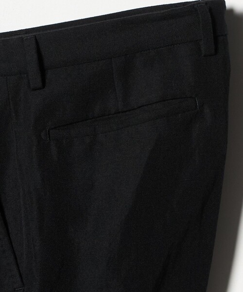 SOVEREIGN(ソブリン)の「<SOVEREIGN>カシミヤ リネン サキソニー ストレートパンツ(その他パンツ・メンズ・ブラック・44/48)」の4枚目の写真