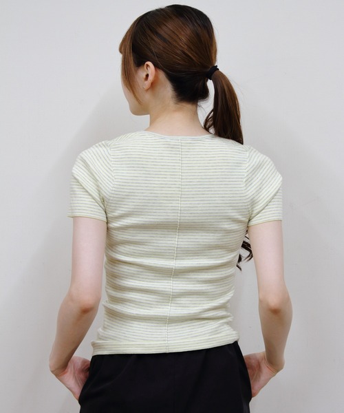 RYE TENDER(ライテンダー)の「RYE TENDER/ライテンダー ドマーTEE DOMAR TEE(Tシャツ/カットソー・レディース・マルチ/イエロー・0)」の7枚目の写真