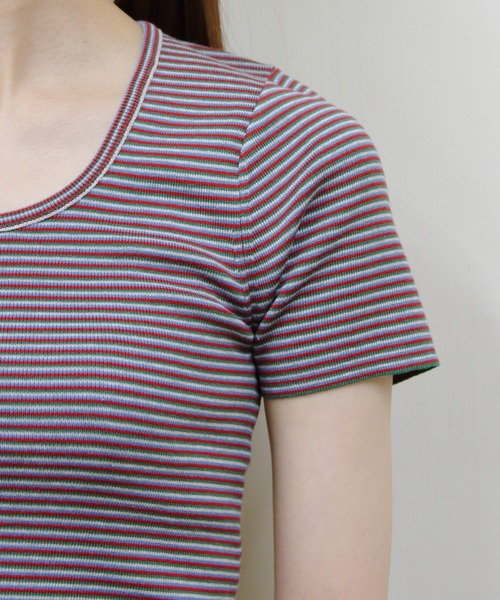 RYE TENDER(ライテンダー)の「RYE TENDER/ライテンダー ドマーTEE DOMAR TEE(Tシャツ/カットソー・レディース・マルチ/イエロー・0)」の8枚目の写真