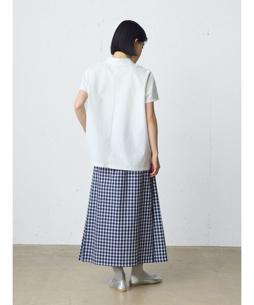 MidiUmi(ミディウミ)の「MidiUmi ポロノースリーブプルオーバー(Tシャツ/カットソー・レディース・ブラック/オフホワイト/ライトグレー/チャコールグレー/ベージュ・FREE)」の22枚目の写真