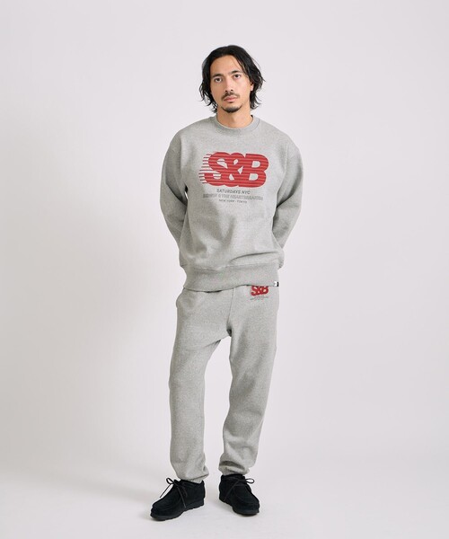 BEDWIN & THE HEARTBREAKERS（ベドウィン アンド ザ ハートブレイカーズ）の「BEDWIN & THE HEARTBREAKERS x Saturdays NYC Ex. PRINTED SWEATPANTS "BOSTON"（その他パンツ・メンズ・グレー/チャコールグレー・M/S/XL/L）」の5枚目の写真