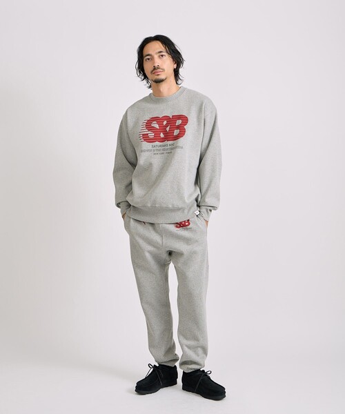 BEDWIN & THE HEARTBREAKERS（ベドウィン アンド ザ ハートブレイカーズ）の「BEDWIN & THE HEARTBREAKERS x Saturdays NYC Ex. PRINTED SWEATPANTS "BOSTON"（その他パンツ・メンズ・グレー/チャコールグレー・M/S/XL/L）」の7枚目の写真