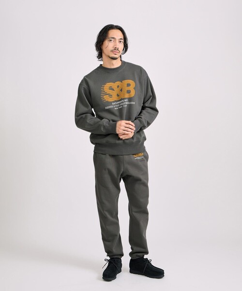 BEDWIN & THE HEARTBREAKERS（ベドウィン アンド ザ ハートブレイカーズ）の「BEDWIN & THE HEARTBREAKERS x Saturdays NYC Ex. PRINTED SWEATPANTS "BOSTON"（その他パンツ・メンズ・グレー/チャコールグレー・M/S/XL/L）」の9枚目の写真