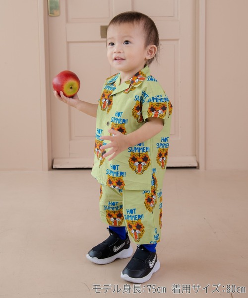 MAKE YOUR DAY(メイクユアデイ)の「文字と花とトラ柄総柄5分丈パンツ■80~140cm(その他パンツ・キッズ・マルチ/イエロー/ブルー/グリーン・140/130/120/110/100/80/90)」の19枚目の写真