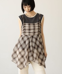 LOWRYS FARM | チェックキャミチュニック　647619(その他トップス)