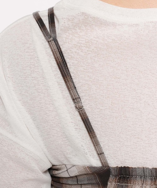 LOWRYS FARM（ローリーズファーム）の「チェックキャミチュニック　647619（その他トップス・レディース・ブルー/ベージュ/ブラウン・FREE）」の17枚目の写真