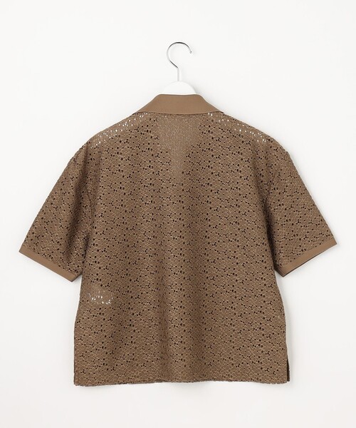 自由区(ジユウク)の「ラッセルレースジャージー トップス(Tシャツ/カットソー・レディース・アイボリー系/ブラック系/黄土色系・40/38)」の18枚目の写真
