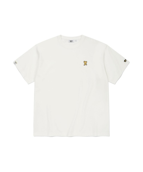 Wacky WiLLy(ワッキーウィリー)の「KIKY WAPPEN SHORT SLEEVE T-SHIRT(Tシャツ/カットソー・メンズ・ブルー/スカイブルー/ブラック/ピンク/ホワイト/ライトグレー/イエロー・SMALL/MEDIUM/LARGE)」の2枚目の写真