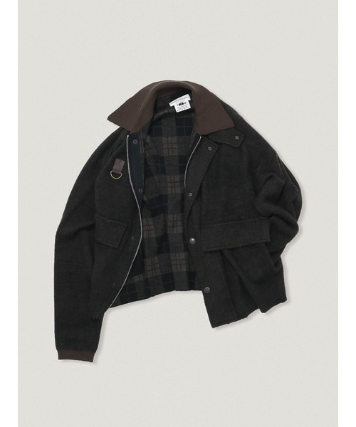 elephant TRIBAL fabrics(エレファントトライバルファブリックス)の「elephant TRIBAL fabrics Hunting Knit Shirt(シャツ/ブラウス・メンズ・ブラウン/ブラック/オフホワイト・2/1)」の8枚目の写真