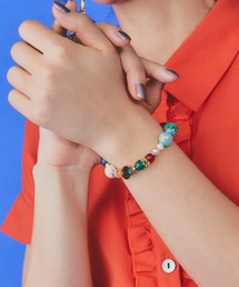 manana suerte（マニャーナスエルテ）の「マルチストーンブレスレット（ブレスレット）」