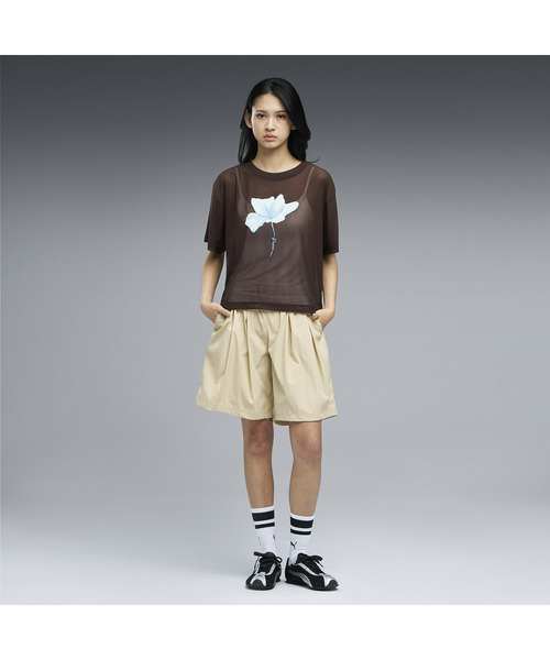 PUMA（プーマ）の「PUMA プーマ ウィメンズ ESS エレベーテッド シアー 半袖 Tシャツ（Tシャツ/カットソー・レディース・ブラック/チョコ/オフホワイト・SMALL/X-LARGE/MEDIUM/LARGE）」の12枚目の写真