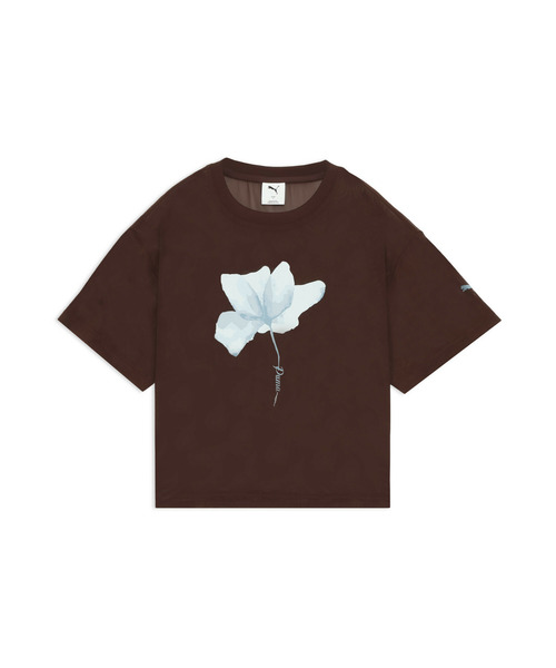 PUMA（プーマ）の「PUMA プーマ ウィメンズ ESS エレベーテッド シアー 半袖 Tシャツ（Tシャツ/カットソー・レディース・ブラック/チョコ/オフホワイト・SMALL/X-LARGE/MEDIUM/LARGE）」の13枚目の写真