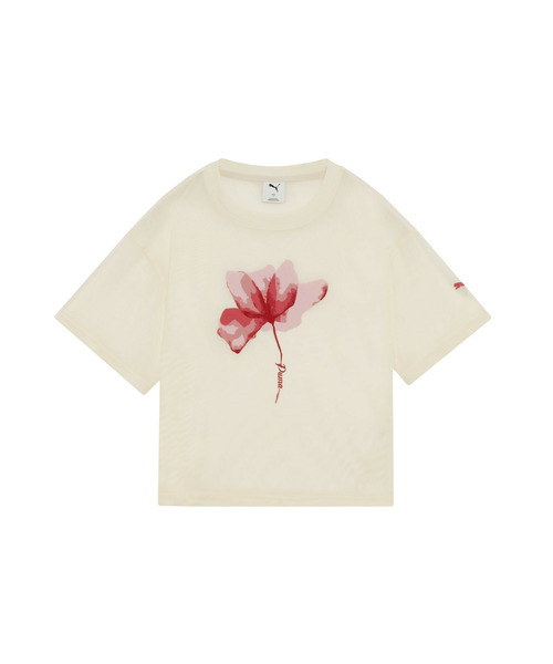 PUMA（プーマ）の「PUMA プーマ ウィメンズ ESS エレベーテッド シアー 半袖 Tシャツ（Tシャツ/カットソー・レディース・ブラック/チョコ/オフホワイト・SMALL/X-LARGE/MEDIUM/LARGE）」の20枚目の写真