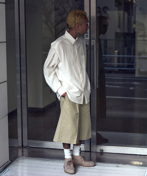 WISM（ウィズム）の「NAMELESSNESS / ネームレスネス DUCK SHORTS（その他パンツ・メンズ・ブラック/ベージュ・3/2）」の7枚目の写真