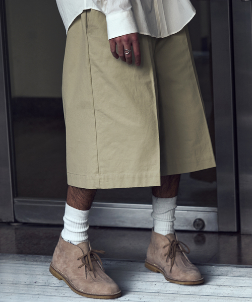 WISM（ウィズム）の「NAMELESSNESS / ネームレスネス DUCK SHORTS（その他パンツ・メンズ・ブラック/ベージュ・3/2）」の9枚目の写真