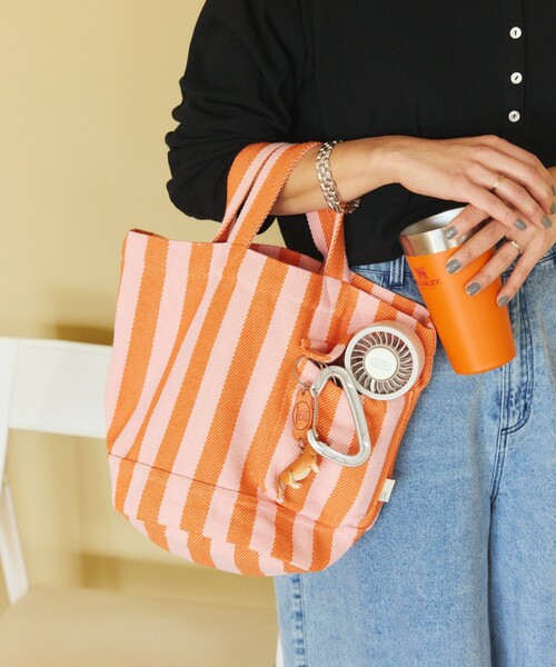 ROOTOTE(ルートート)の「ROOTOTE/ルートート SNデリ リサイクルコットンF トートバッグ(トートバッグ・レディース・オレンジ/サックスブルー/ブラック・ONE SIZE)」の11枚目の写真