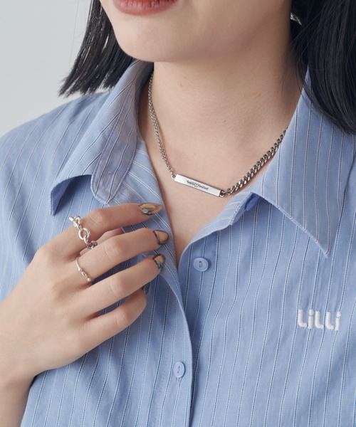 Lui's（ルイス）の「【WEB限定】3WAYステンレスチェーンプレートネックレス（ネックレス・レディース・シルバー・FREE）」の17枚目の写真