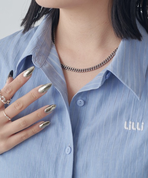 Lui's（ルイス）の「【WEB限定】3WAYステンレスチェーンプレートネックレス（ネックレス・レディース・シルバー・FREE）」の18枚目の写真