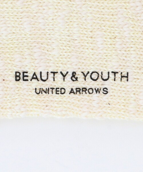 BEAUTY&YOUTH UNITED ARROWS(ビューティーアンドユースユナイテッドアローズ)の「ビッグ スラブ クウォータ― ソックス(ソックス/靴下・メンズ・オフホワイト/ライトブルー/ネイビー・FREE)」の6枚目の写真