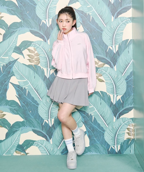 LOVETOXIC(ラブトキシック)の「【LTXC/UV/防花粉】シアーラインブルゾン(ブルゾン・キッズ・オフホワイト/ブラック/ピンク/グレー・L:160cm/130cm/M:150cm/S:140cm)」の5枚目の写真
