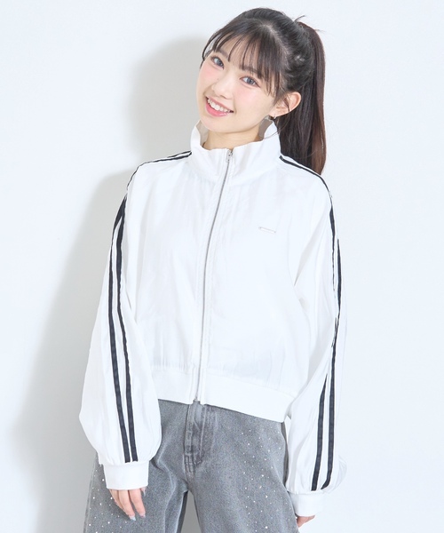 LOVETOXIC(ラブトキシック)の「【LTXC/UV/防花粉】シアーラインブルゾン(ブルゾン・キッズ・オフホワイト/ブラック/ピンク/グレー・L:160cm/130cm/M:150cm/S:140cm)」の7枚目の写真