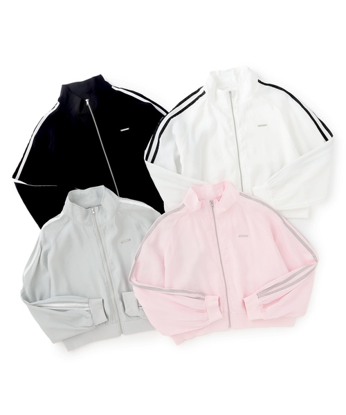 LOVETOXIC(ラブトキシック)の「【LTXC/UV/防花粉】シアーラインブルゾン(ブルゾン・キッズ・オフホワイト/ブラック/ピンク/グレー・L:160cm/130cm/M:150cm/S:140cm)」の13枚目の写真
