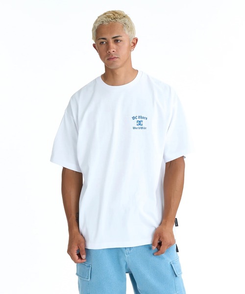 DC SHOES（ディーシーシューズ）の「DC SHOES メンズ 26 THUNDER DECK SS Tシャツ 【2026年春夏モデル】/バックプリントデザイン半袖Tシャツ（Tシャツ/カットソー・メンズ・ホワイト/ブラック/スミクロ・MEDIUM/LARGE/X-LARGE）」の4枚目の写真