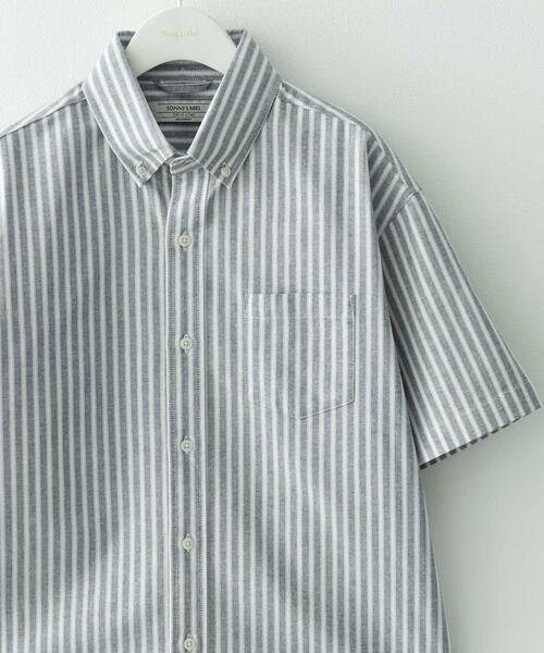 URBAN RESEARCH Sonny Label（アーバンリサーチサニーレーベル）の「抗菌オックスボタンダウン半袖シャツ（シャツ/ブラウス・メンズ・オフホワイト/ブルー/ホワイト系その他/ネイビー/ブルー系その他・MEDIUM/LARGE/X-LARGE）」の5枚目の写真