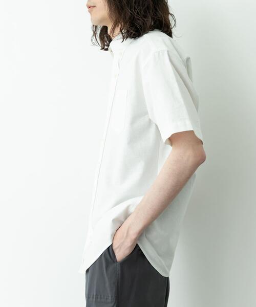 URBAN RESEARCH Sonny Label（アーバンリサーチサニーレーベル）の「抗菌オックスボタンダウン半袖シャツ（シャツ/ブラウス・メンズ・オフホワイト/ブルー/ホワイト系その他/ネイビー/ブルー系その他・MEDIUM/LARGE/X-LARGE）」の11枚目の写真