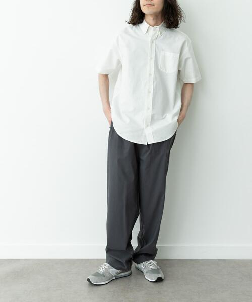 URBAN RESEARCH Sonny Label（アーバンリサーチサニーレーベル）の「抗菌オックスボタンダウン半袖シャツ（シャツ/ブラウス・メンズ・オフホワイト/ブルー/ホワイト系その他/ネイビー/ブルー系その他・MEDIUM/LARGE/X-LARGE）」の13枚目の写真