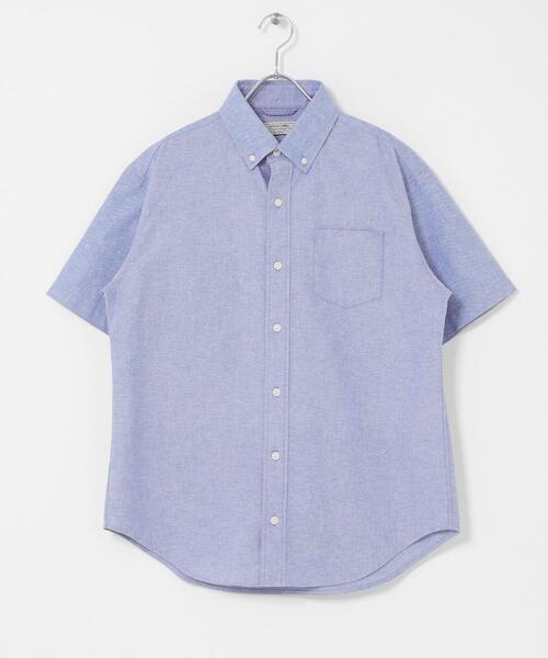 URBAN RESEARCH Sonny Label（アーバンリサーチサニーレーベル）の「抗菌オックスボタンダウン半袖シャツ（シャツ/ブラウス・メンズ・オフホワイト/ブルー/ホワイト系その他/ネイビー/ブルー系その他・MEDIUM/LARGE/X-LARGE）」の20枚目の写真