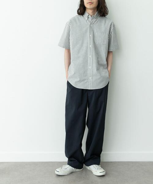 URBAN RESEARCH Sonny Label（アーバンリサーチサニーレーベル）の「抗菌オックスボタンダウン半袖シャツ（シャツ/ブラウス・メンズ・オフホワイト/ブルー/ホワイト系その他/ネイビー/ブルー系その他・MEDIUM/LARGE/X-LARGE）」の6枚目の写真