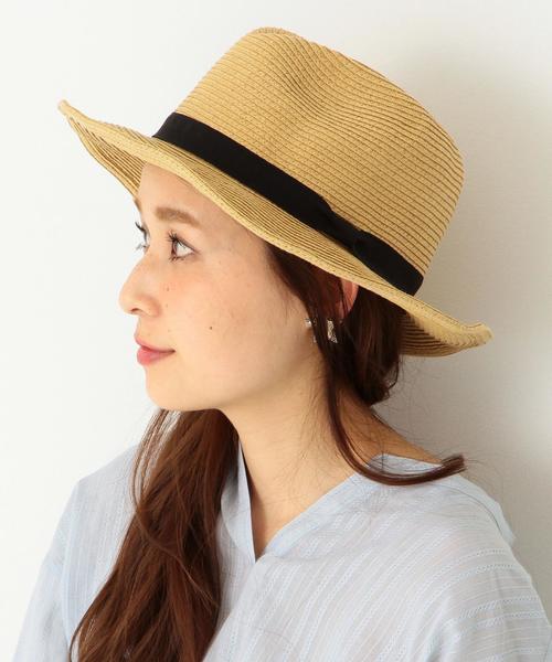 Another Edition（アナザーエディション）の「ブレード中折れハット/ AEBC BRAID ナカオレHAT◆（ハット・レディース・オフホワイト/ナチュラル・フリー）」の2枚目の写真