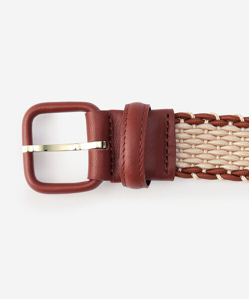 MAISON BOINET(メゾンボワネ)の「MAISON BOINET | 30mm メッシュベルト WOMEN(ベルト・レディース・Brick・75)」の3枚目の写真