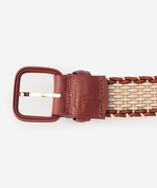 MAISON BOINET(メゾンボワネ)の「MAISON BOINET | 30mm メッシュベルト WOMEN(ベルト・レディース・Brick・75)」の4枚目の写真