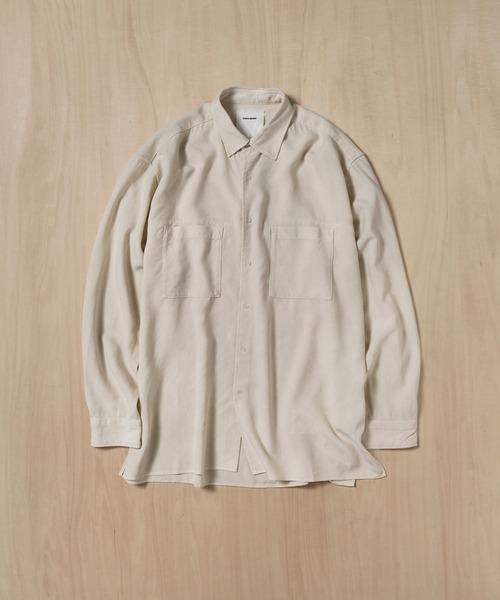 concause(コンコース)の「【concause/コンコース】tencel shirts(シャツ/ブラウス・メンズ・ブラック/オフホワイト・4/5)」の11枚目の写真