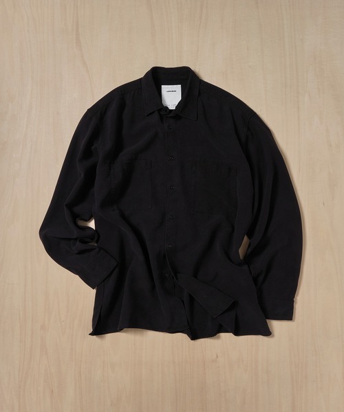 concause(コンコース)の「【concause/コンコース】tencel shirts(シャツ/ブラウス・メンズ・ブラック/オフホワイト・4/5)」の15枚目の写真