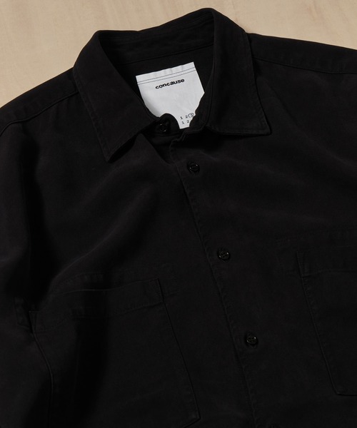 concause(コンコース)の「【concause/コンコース】tencel shirts(シャツ/ブラウス・メンズ・ブラック/オフホワイト・4/5)」の16枚目の写真