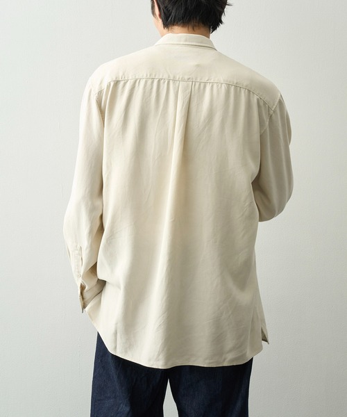 concause(コンコース)の「【concause/コンコース】tencel shirts(シャツ/ブラウス・メンズ・ブラック/オフホワイト・4/5)」の9枚目の写真