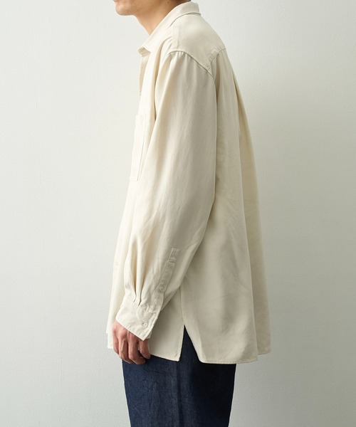 concause(コンコース)の「【concause/コンコース】tencel shirts(シャツ/ブラウス・メンズ・ブラック/オフホワイト・4/5)」の8枚目の写真