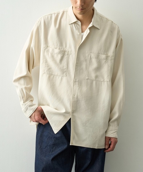 concause(コンコース)の「【concause/コンコース】tencel shirts(シャツ/ブラウス・メンズ・ブラック/オフホワイト・4/5)」の19枚目の写真
