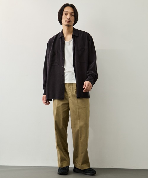concause(コンコース)の「【concause/コンコース】tencel shirts(シャツ/ブラウス・メンズ・ブラック/オフホワイト・4/5)」の22枚目の写真