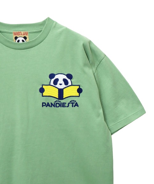 PANDIESTA(パンディエスタ)の「リーディングパンダTシャツ(M2)(Tシャツ/カットソー・メンズ・ミント/ホワイト/ブラック・M/L/XL/XXL)」の9枚目の写真