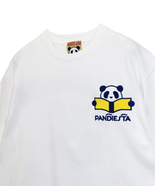 PANDIESTA(パンディエスタ)の「リーディングパンダTシャツ(M2)(Tシャツ/カットソー・メンズ・ミント/ホワイト/ブラック・M/L/XL/XXL)」の14枚目の写真